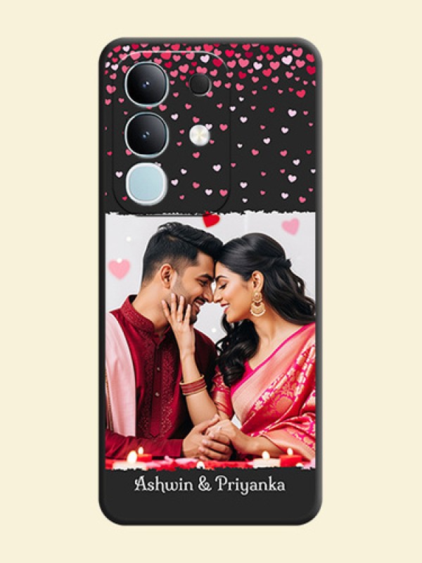 Fall in Love with Your Partner on Photo On Space Black Custom Soft Matte Mobile Back Cover - iQOO Z10x 5G