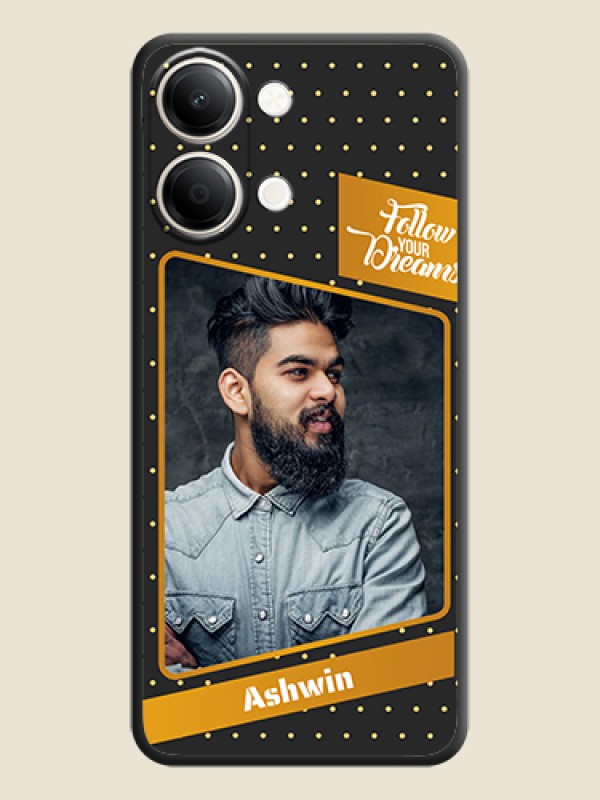 Follow Your Dreams with White Dots On Space Black Custom Soft Matte Mobile Back Cover - iQOO Z11 Lite 5G