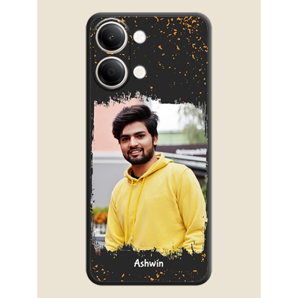 Spray Free Design on Photo On Space Black Custom Soft Matte Mobile Back Cover - iQOO Z11 Lite 5G