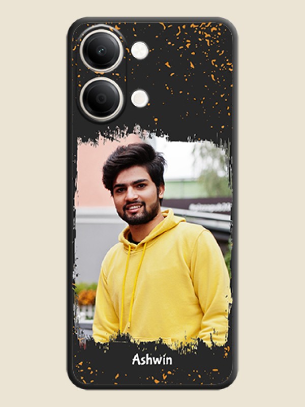 Spray Free Design on Photo On Space Black Custom Soft Matte Mobile Back Cover - iQOO Z11 Lite 5G