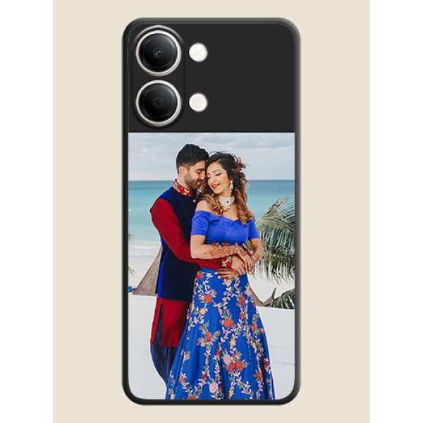 Image Upload With Space Black Color On Custom Soft Matte Mobile Back Cover - iQOO Z11 Lite 5G Image Upload With Space Black Color On Custom Soft Matte Mobile Back Cover - iQOO Z11 Lite 5G