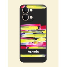 Brush Coloured On Space Black Custom Soft Matte Mobile Back Cover - iQOO Z11X 5G