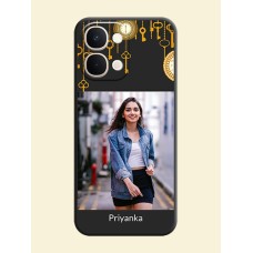 Decorative Design with Text On Space Black Custom Soft Matte Mobile Back Cover - iQOO Z11X 5G