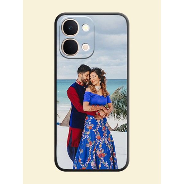 Full Single Pic Upload On Space Black Custom Soft Matte Mobile Back Cover - iQOO Z11X 5G Full Single Pic Upload On Space Black Custom Soft Matte Mobile Back Cover - iQOO Z11X 5G