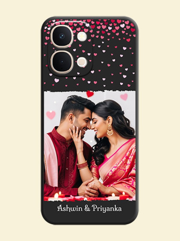 Fall in Love with Your Partner on Photo On Space Black Custom Soft Matte Mobile Back Cover - iQOO Z11xa 5G