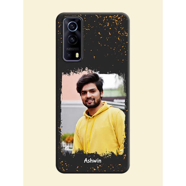 Spray Free Design on Photo on Space Black Soft Matte Phone Cover - iQOO Z3 5G Spray Free Design on Photo on Space Black Soft Matte Phone Cover - iQOO Z3 5G