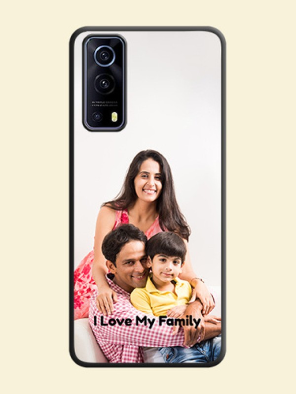 Full Single Pic Upload With Text On Space Black Personalized Soft Matte Phone Covers -Iqoo Z3 5G