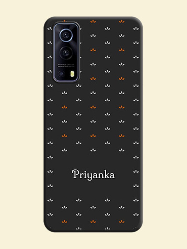 Simple Pattern With Custom Text On Space Black Personalized Soft Matte Phone Covers -Iqoo Z3 5G