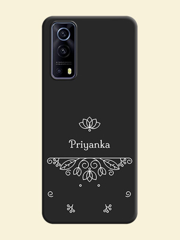 Lotus Garden Custom Text On Space Black Personalized Soft Matte Phone Covers -Iqoo Z3 5G