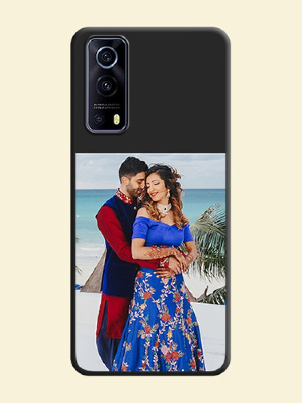 Image Upload With Space Black Color On Custom Soft Matte Mobile Back Cover - Iqoo Z3 5G