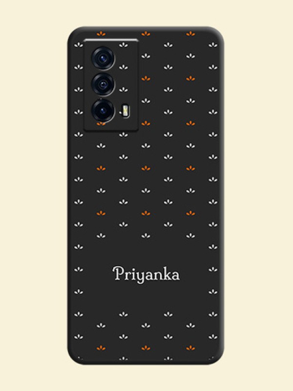 Simple Pattern With Custom Text On Space Black Personalized Soft Matte Phone Covers -Iqoo Z5 5G