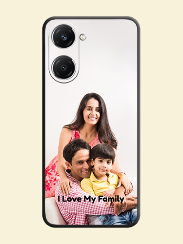 Full Single Pic Upload With Text On Space Black Custom Soft Matte Mobile Back Cover - iQOO Z9 Lite 5G