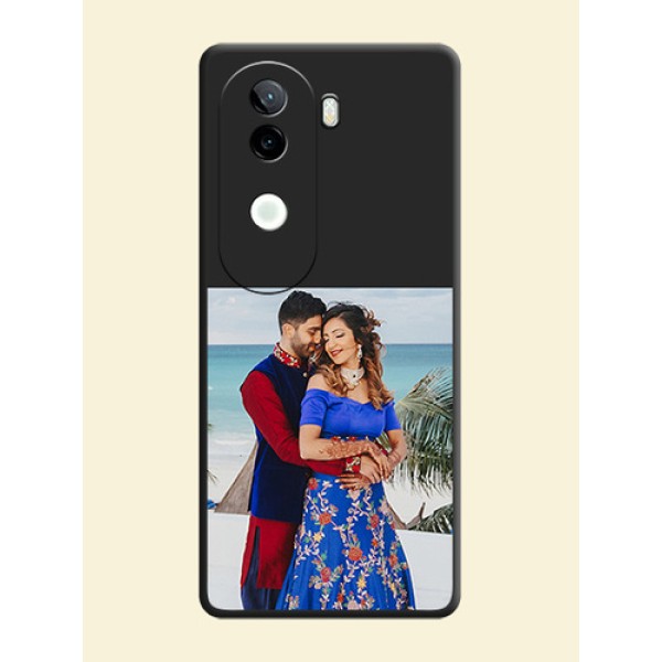 Image Upload With Space Black Color On Custom Soft Matte Mobile Back Cover - Iqoo Z9S 5G Image Upload With Space Black Color On Custom Soft Matte Mobile Back Cover - Iqoo Z9S 5G