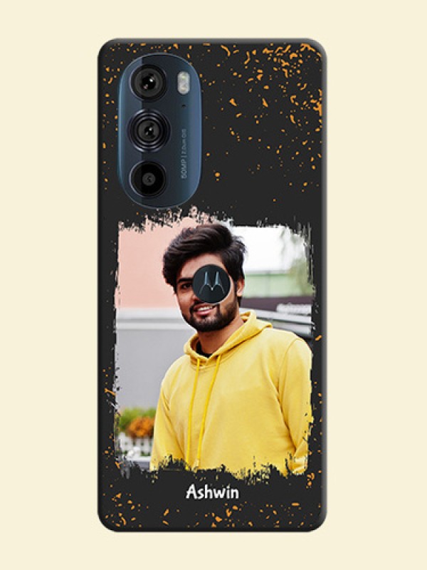 Spray Free Design on Photo on Space Black Soft Matte Phone Cover - Edge 30 Pro