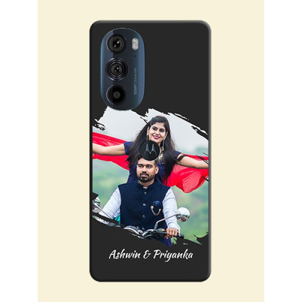 Grunge Brush Strokes on Photo on Space Black Soft Matte Back Cover - Edge 30 Pro Grunge Brush Strokes on Photo on Space Black Soft Matte Back Cover - Edge 30 Pro