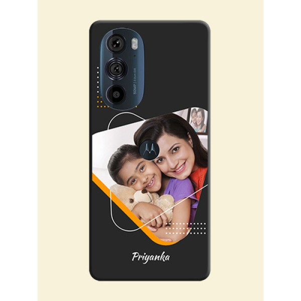 Yellow Triangle on Photo on Space Black Soft Matte Phone Cover - Edge 30 Pro Yellow Triangle on Photo on Space Black Soft Matte Phone Cover - Edge 30 Pro