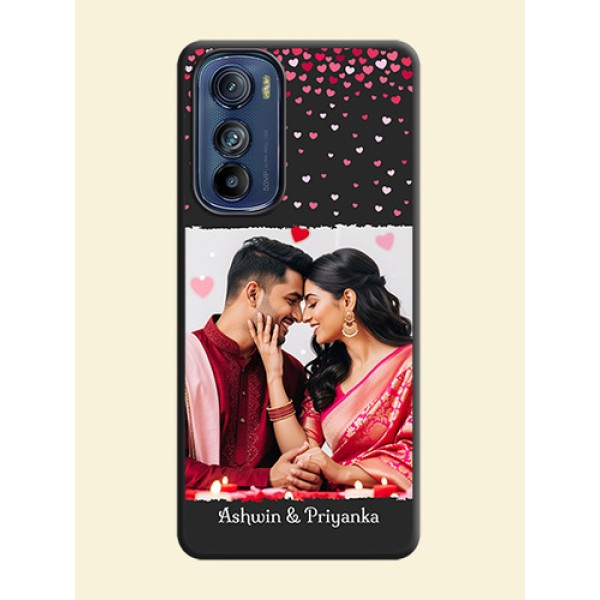 Fall in Love with Your Partner  on Photo on Space Black Soft Matte Phone Cover - Motorola Edge 30