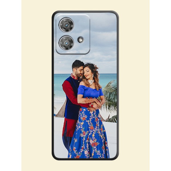 Full Single Pic Upload On Space Black Custom Soft Matte Mobile Back Cover - Motorola Edge 40 Neo Full Single Pic Upload On Space Black Custom Soft Matte Mobile Back Cover - Motorola Edge 40 Neo