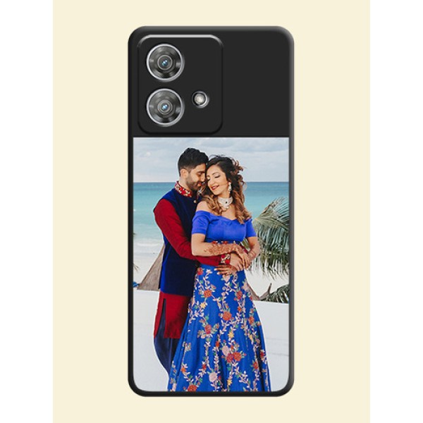 Image Upload With Space Black Color On Custom Soft Matte Mobile Back Cover - Motorola Edge 40 Neo Image Upload With Space Black Color On Custom Soft Matte Mobile Back Cover - Motorola Edge 40 Neo