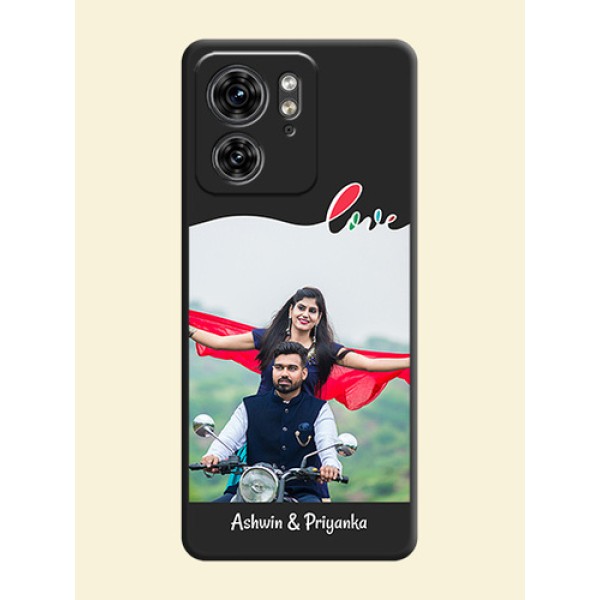 Fall in Love Pattern with Picture - Photo on Space Black Soft Matte Mobile Case - Edge 40 Fall in Love Pattern with Picture - Photo on Space Black Soft Matte Mobile Case - Edge 40