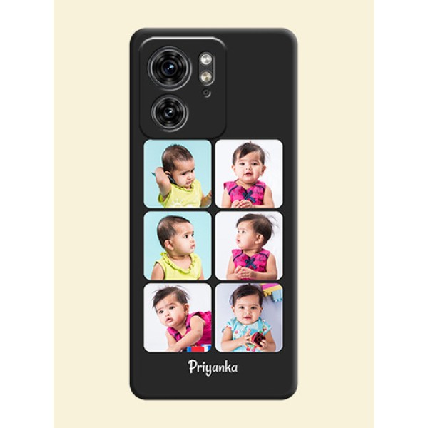 Floral Art with 6 Image Holder - Photo on Space Black Soft Matte Mobile Case - Edge 40 Floral Art with 6 Image Holder - Photo on Space Black Soft Matte Mobile Case - Edge 40