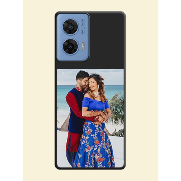 Image Upload With Space Black Color On Custom Soft Matte Mobile Back Cover - Motorola Edge 50 Fusion 5G Image Upload With Space Black Color On Custom Soft Matte Mobile Back Cover - Motorola Edge 50 Fusion 5G