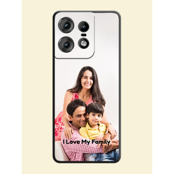 Full Single Pic Upload With Text On Space Black Custom Soft Matte Mobile Back Cover - Motorola Edge 50 Pro 5G Full Single Pic Upload With Text On Space Black Custom Soft Matte Mobile Back Cover - Motorola Edge 50 Pro 5G