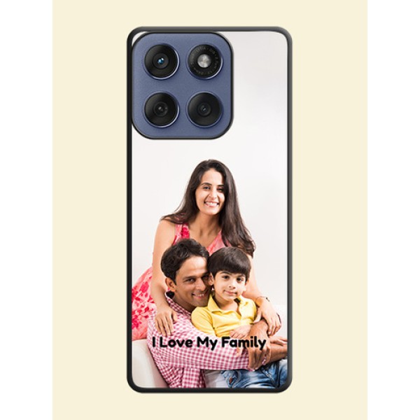 Full Single Pic Upload With Text On Space Black Custom Soft Matte Mobile Back Cover - Motorola Edge 60 Fusion Full Single Pic Upload With Text On Space Black Custom Soft Matte Mobile Back Cover - Motorola Edge 60 Fusion
