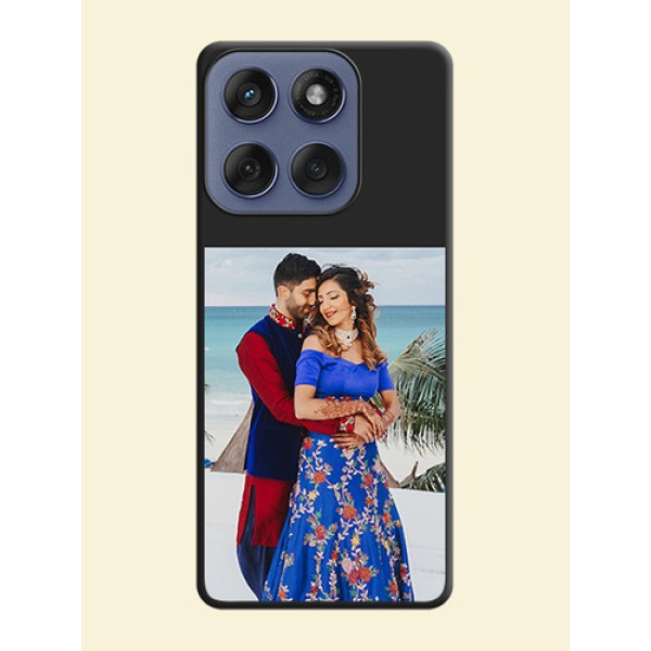 Image Upload With Space Black Color On Custom Soft Matte Mobile Back Cover - Motorola Edge 60 Fusion Image Upload With Space Black Color On Custom Soft Matte Mobile Back Cover - Motorola Edge 60 Fusion
