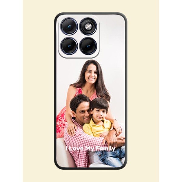 Full Single Pic Upload With Text On Space Black Custom Soft Matte Mobile Back Cover - Motorola Edge 70 5G Full Single Pic Upload With Text On Space Black Custom Soft Matte Mobile Back Cover - Motorola Edge 70 5G