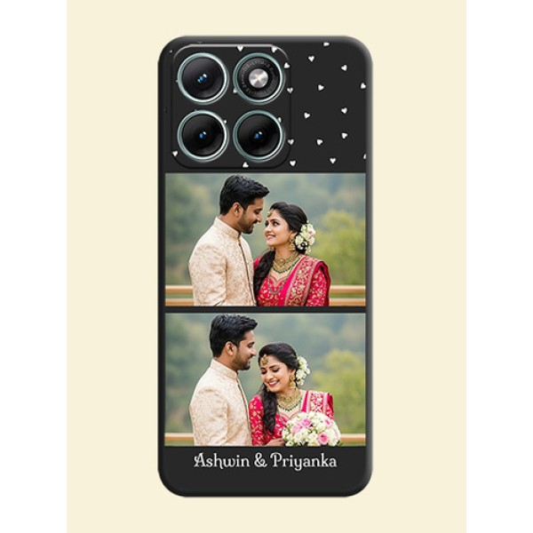 Miniature Love Symbols with Name On Space Black Custom Soft Matte Mobile Back Cover - Motorola Edge 70 Fusion Miniature Love Symbols with Name On Space Black Custom Soft Matte Mobile Back Cover - Motorola Edge 70 Fusion