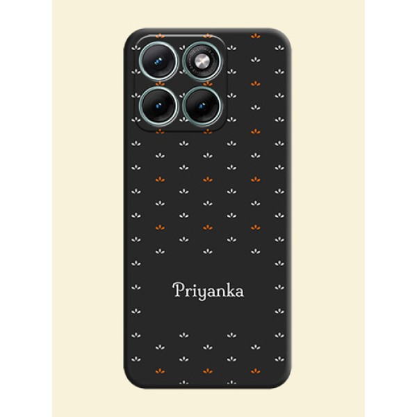 Simple Pattern With Custom Text On Space Black Custom Soft Matte Mobile Back Cover - Motorola Edge 70 Fusion Simple Pattern With Custom Text On Space Black Custom Soft Matte Mobile Back Cover - Motorola Edge 70 Fusion