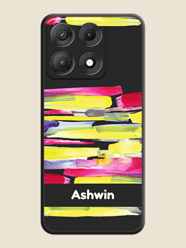 Brush Coloured On Space Black Custom Soft Matte Mobile Back Cover - Motorola Edge 70 Max 5G