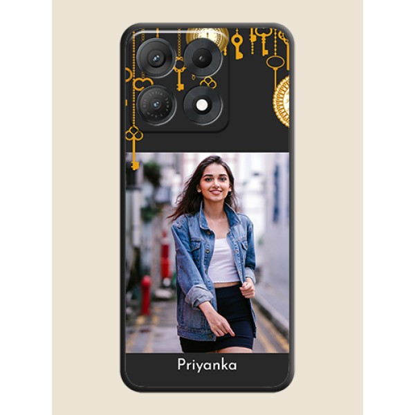 Decorative Design with Text On Space Black Custom Soft Matte Mobile Back Cover - Motorola Edge 70 Max 5G Decorative Design with Text On Space Black Custom Soft Matte Mobile Back Cover - Motorola Edge 70 Max 5G