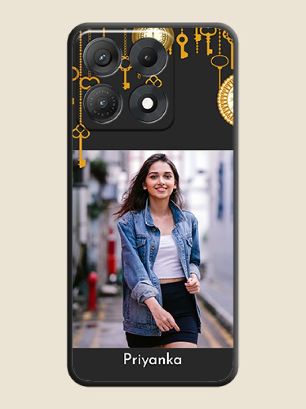 Decorative Design with Text On Space Black Custom Soft Matte Mobile Back Cover - Motorola Edge 70 Max 5G