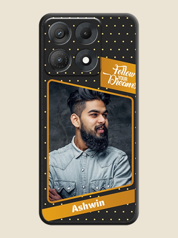 Follow Your Dreams with White Dots On Space Black Custom Soft Matte Mobile Back Cover - Motorola Edge 70 Max 5G