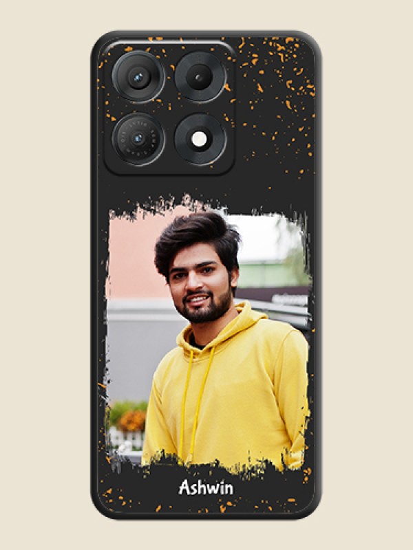 Spray Free Design on Photo On Space Black Custom Soft Matte Mobile Back Cover - Motorola Edge 70 Max 5G