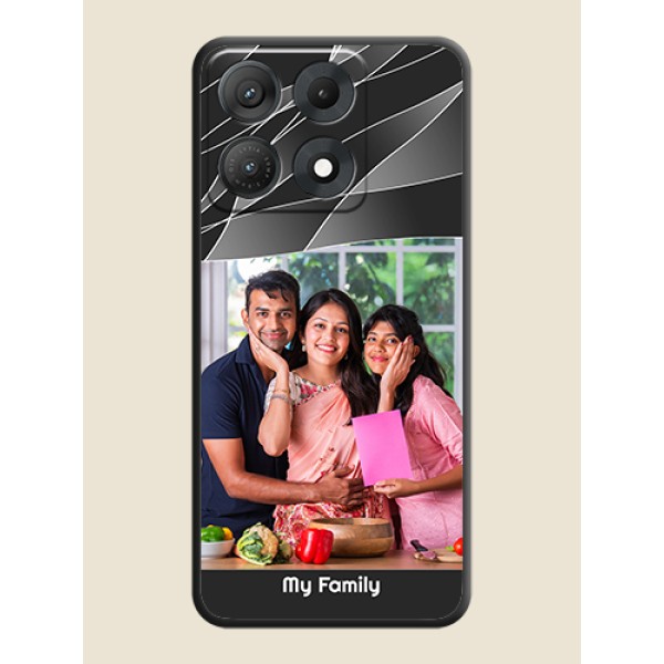 Mixed Wave Lines on Photo On Space Black Custom Soft Matte Mobile Back Cover - Motorola Edge 70 Max 5G Mixed Wave Lines on Photo On Space Black Custom Soft Matte Mobile Back Cover - Motorola Edge 70 Max 5G