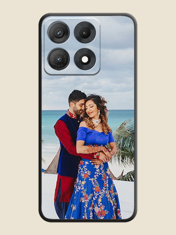 Full Single Pic Upload On Space Black Custom Soft Matte Mobile Back Cover - Motorola Edge 70 Max 5G