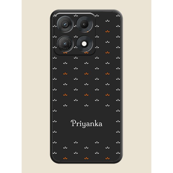 Simple Pattern With Custom Text On Space Black Custom Soft Matte Mobile Back Cover - Motorola Edge 70 Max 5G Simple Pattern With Custom Text On Space Black Custom Soft Matte Mobile Back Cover - Motorola Edge 70 Max 5G