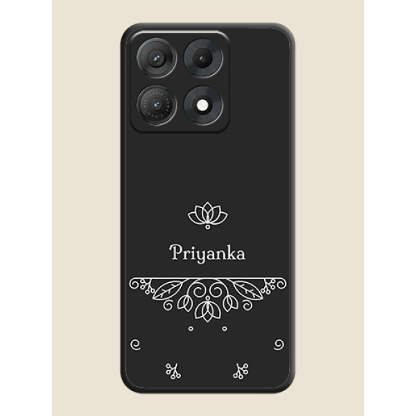 Lotus Garden Custom Text On Space Black Custom Soft Matte Mobile Back Cover - Motorola Edge 70 Max 5G Lotus Garden Custom Text On Space Black Custom Soft Matte Mobile Back Cover - Motorola Edge 70 Max 5G
