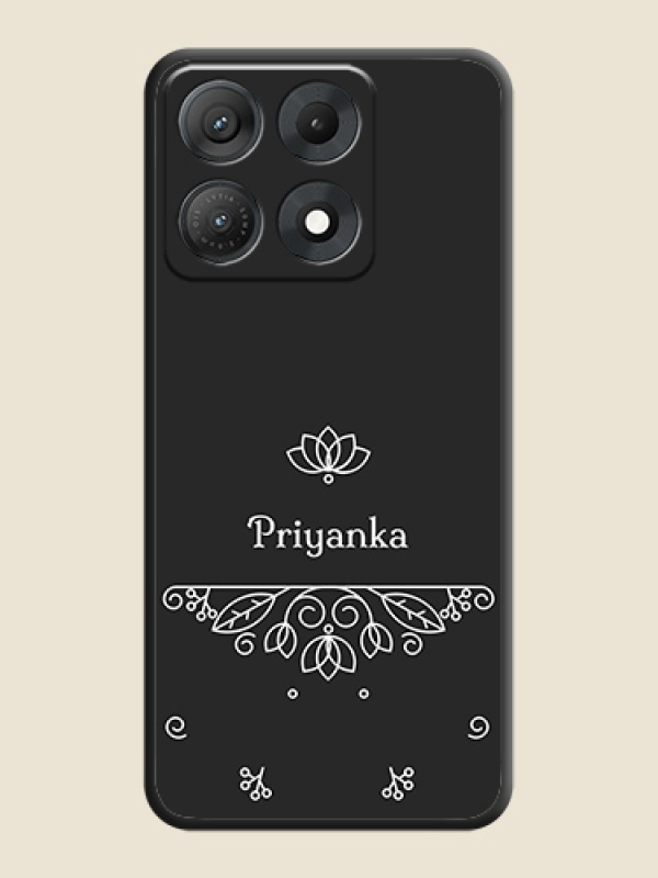 Lotus Garden Custom Text On Space Black Custom Soft Matte Mobile Back Cover - Motorola Edge 70 Max 5G