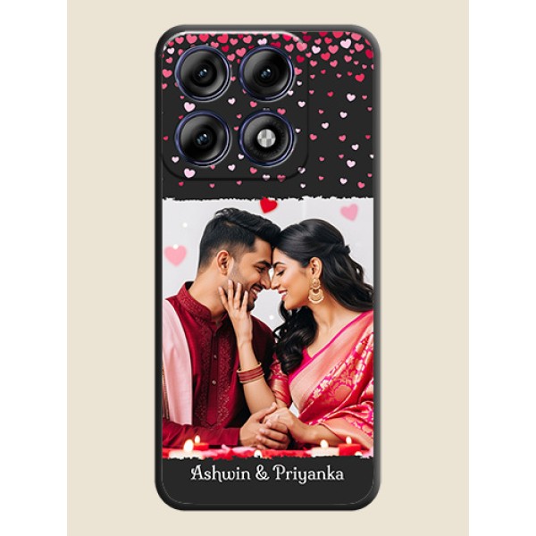 Fall in Love with Your Partner on Photo On Space Black Custom Soft Matte Mobile Back Cover - Motorola Edge 70 Pro 5G Fall in Love with Your Partner on Photo On Space Black Custom Soft Matte Mobile Back Cover - Motorola Edge 70 Pro 5G
