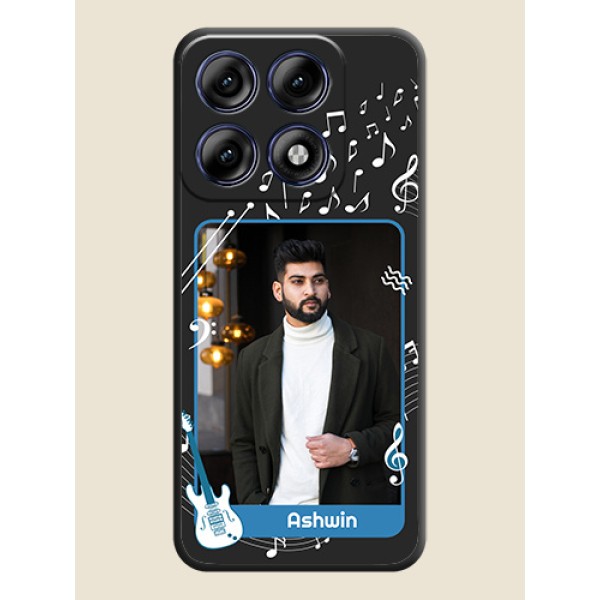 Musical Theme Design with Text on Photo On Space Black Custom Soft Matte Mobile Back Cover - Motorola Edge 70 Pro 5G Musical Theme Design with Text on Photo On Space Black Custom Soft Matte Mobile Back Cover - Motorola Edge 70 Pro 5G
