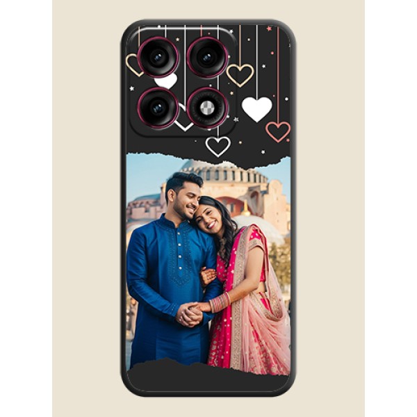 Love Hangings with Splash Wave Picture On Space Black Custom Soft Matte Mobile Back Cover - Motorola Edge 70 Pro Plus 5G Love Hangings with Splash Wave Picture On Space Black Custom Soft Matte Mobile Back Cover - Motorola Edge 70 Pro Plus 5G