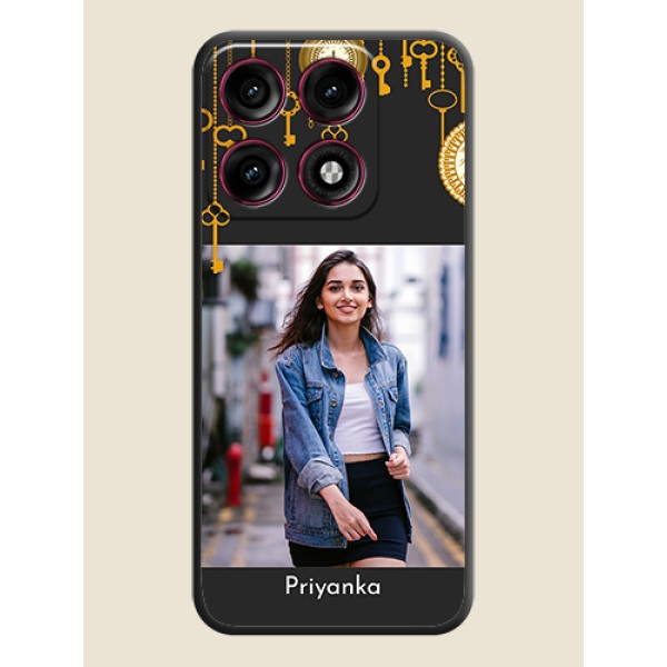 Decorative Design with Text On Space Black Custom Soft Matte Mobile Back Cover - Motorola Edge 70 Pro Plus 5G Decorative Design with Text On Space Black Custom Soft Matte Mobile Back Cover - Motorola Edge 70 Pro Plus 5G
