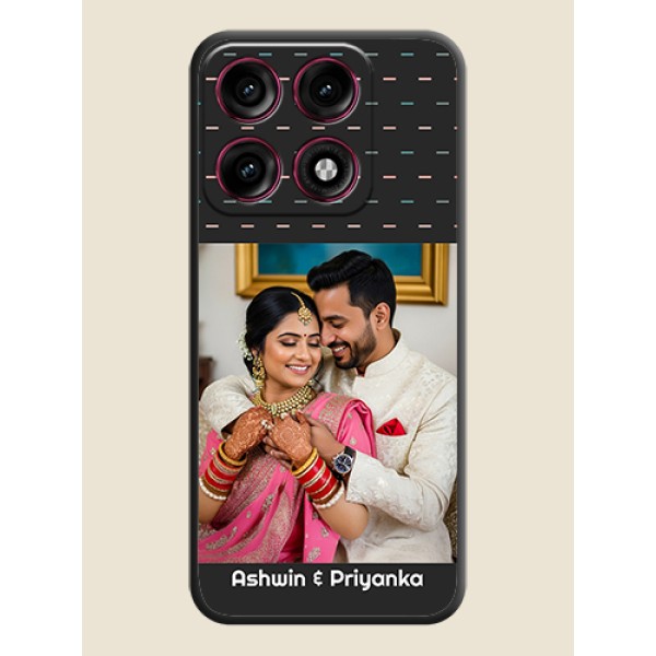 Line Pattern Design with Text On Space Black Custom Soft Matte Mobile Back Cover - Motorola Edge 70 Pro Plus 5G Line Pattern Design with Text On Space Black Custom Soft Matte Mobile Back Cover - Motorola Edge 70 Pro Plus 5G