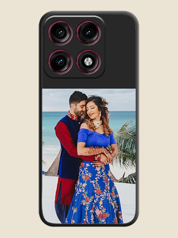 Image Upload With Space Black Color On Custom Soft Matte Mobile Back Cover - Motorola Edge 70 Pro Plus 5G