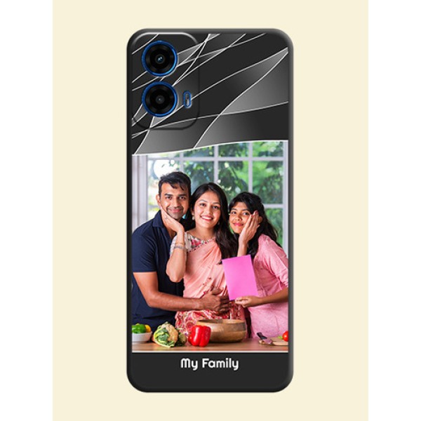 Mixed Wave Lines - Photo on Space Black Soft Matte Mobile Cover - Motorola G34 5G Mixed Wave Lines - Photo on Space Black Soft Matte Mobile Cover - Motorola G34 5G