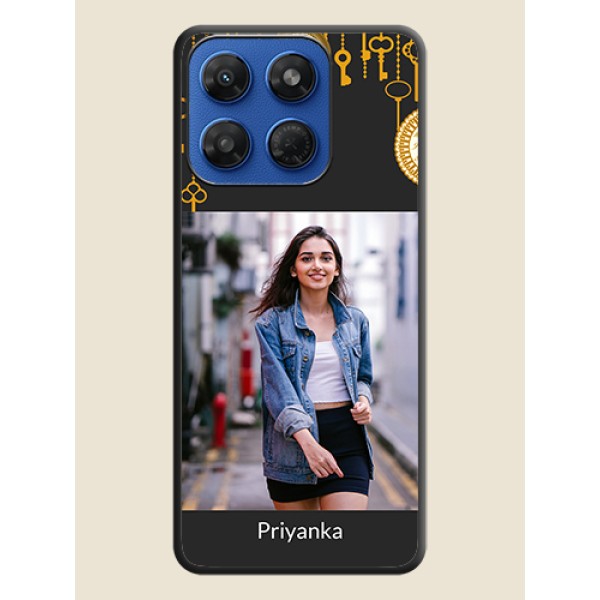 Decorative Design with Text On Space Black Custom Soft Matte Mobile Back Cover - Motorola G37 5G Decorative Design with Text On Space Black Custom Soft Matte Mobile Back Cover - Motorola G37 5G